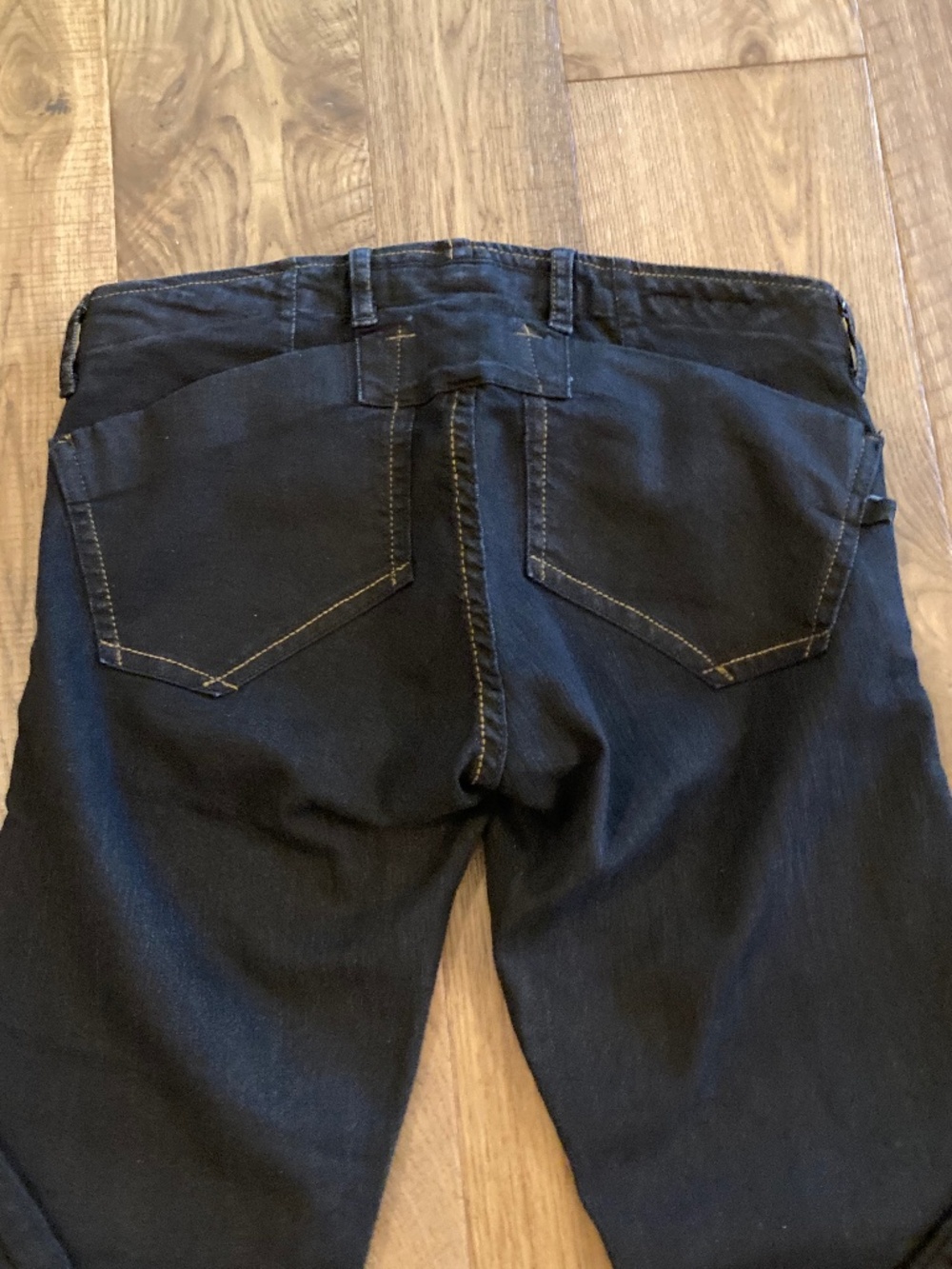 DEVON By AGATHA BLOIS Black Denim Jeans Low Rise Super Skinny Sz 28 - Picture 7 of 11
